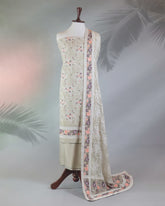 Highway Fashion Muse Embroidered Raw Silk Suit - Front View (Chapter 1 Collection